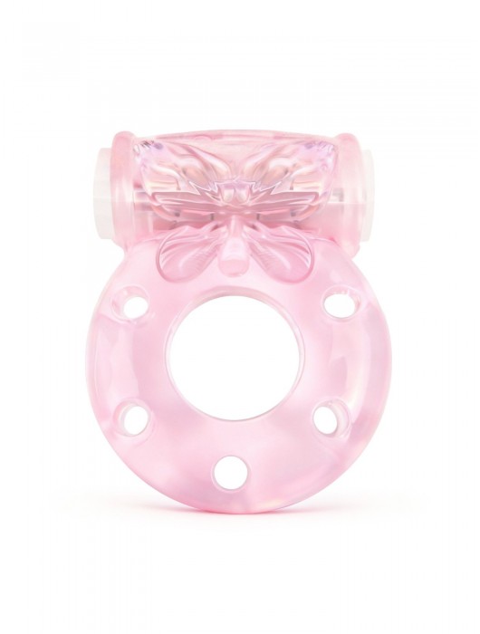 Розовое эрекционное виброкольцо с бабочкой - 1137 - в Челябинске купить с доставкой