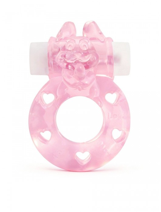 Розовое эрекционное виброкольцо в форме зайчика - 1137 - в Челябинске купить с доставкой