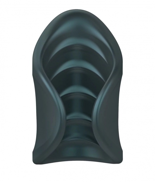 Серый сквозной мастурбатор с вибрацией Manwan Starter - Manwan - в Челябинске купить с доставкой