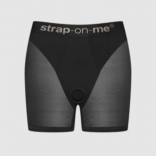 Трусики-шорты для фиксации насадок Strap-on-me Harness Lingerie Halo - size XS - Strap-on-me - купить с доставкой в Челябинске