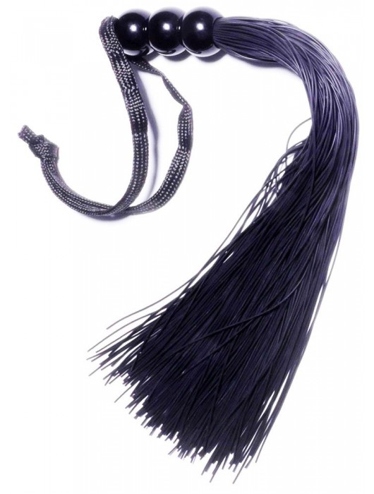 Черная силиконовая плетка - 25,4 см. - Boys of Toys - купить с доставкой в Челябинске