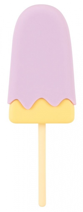 Сиреневый мини-вибратор в форме пломбира Vibrating Popsicle - Orion