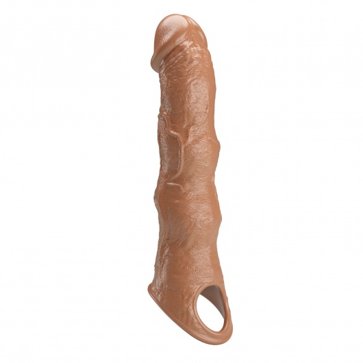 Карамельный фаллоудлинитель с 3 вставками - 28 см. - Baile - в Челябинске купить с доставкой