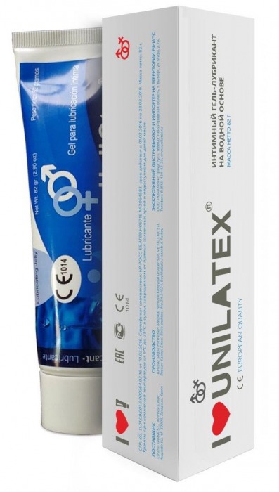 Лубрикант на водной основе Unilatex Gel - 80 мл. - Unilatex - купить с доставкой в Челябинске