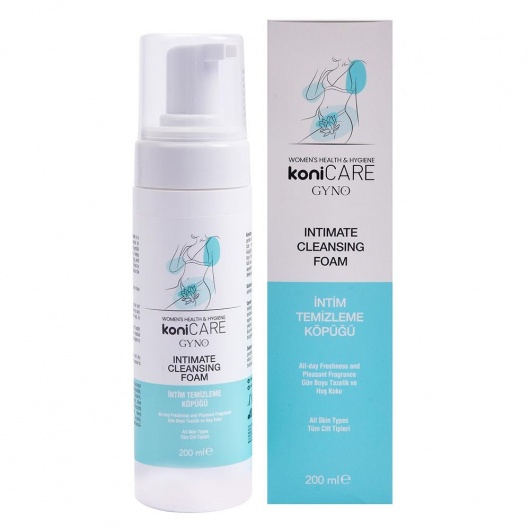 Пенка для интимной гигиены Konicare Gyno Intimate Cleasing Foam - 200 мл. - JoyDrops - купить с доставкой в Челябинске