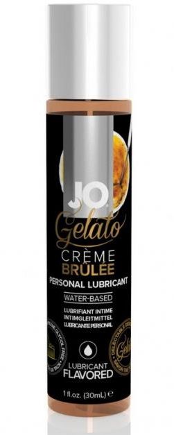 Лубрикант с ароматом крем-брюле JO GELATO CREME BRULEE - 30 мл. - System JO - купить с доставкой в Челябинске