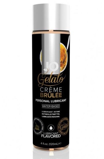 Лубрикант с ароматом крем-брюле JO GELATO CREME BRULEE - 120 мл. - System JO - купить с доставкой в Челябинске