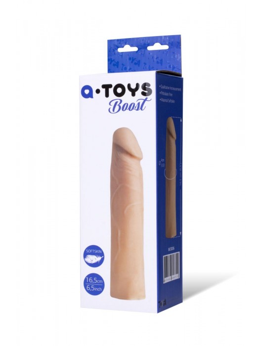 Реалистичная насадка с ярко выраженной головкой - 16,5 см. - A-toys - в Челябинске купить с доставкой