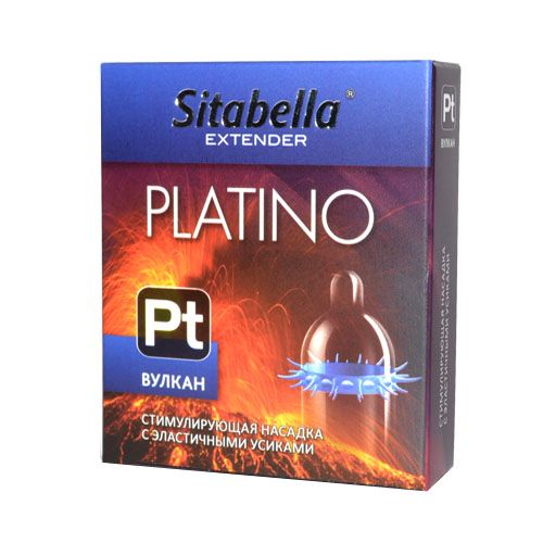 Стимулирующая насадка с усиками Platino  Вулкан - Sitabella - купить с доставкой в Челябинске