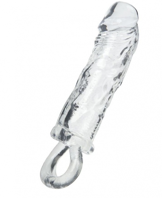 Прозрачная насадка с петлёй для фиксации - 14 см. - ToyFa - в Челябинске купить с доставкой