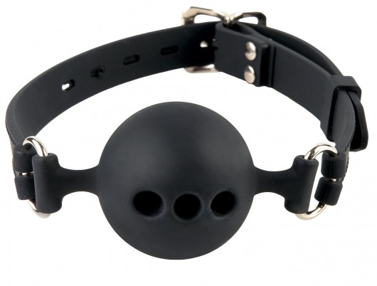 Силиконовый кляп-шар с отверстиями для дыхания Silicone Breathable Ball Gag Small - Pipedream - купить с доставкой в Челябинске