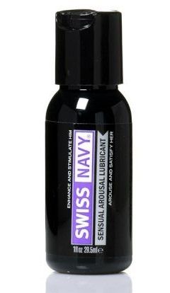 Возбуждающий гель-лубрикант на водной основе Sensual Arousal Lubricant  - 29,5 мл. - Swiss navy - купить с доставкой в Челябинске