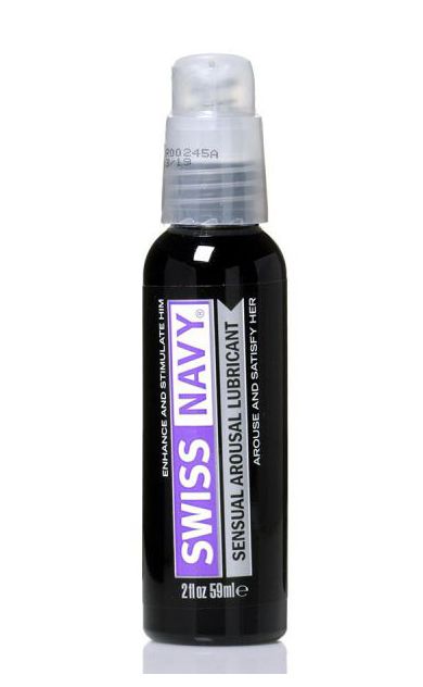 Возбуждающий гель-лубрикант на водной основе Sensual Arousal Lubricant - 59 мл. - Swiss navy - купить с доставкой в Челябинске
