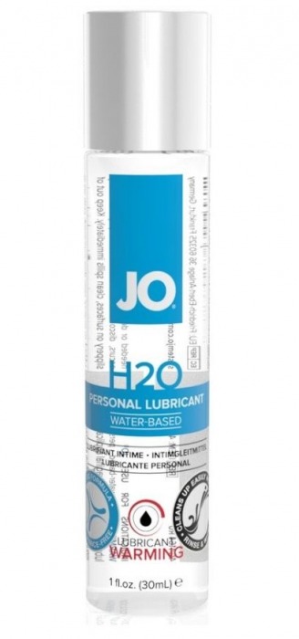 Возбуждающий лубрикант на водной основе JO Personal Lubricant H2O Warming - 30 мл. - System JO - купить с доставкой в Челябинске