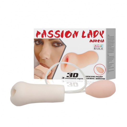 Мастурбатор Passion Lady Marcia с грушей для имитации посасывания - Baile - в Челябинске купить с доставкой