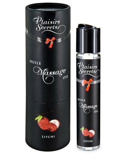 Массажное масло с ароматом личи Huile de Massage Gourmande Litchi - 59 мл. - Plaisir Secret - купить с доставкой в Челябинске