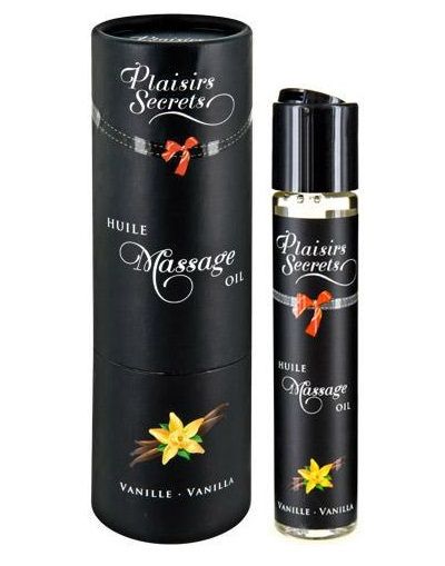 Массажное масло с ароматом ванили Huile de Massage Gourmande Vanille - 59 мл. - Plaisir Secret - купить с доставкой в Челябинске