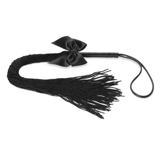 Чёрная плётка Lilly Whip Bijoux - Bijoux Indiscrets - купить с доставкой в Челябинске