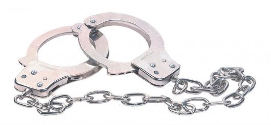 Наручники из металла с длинной цепочкой CHROME HANDCUFFS METAL HANDCUFFS W. KEY - NMC - купить с доставкой в Челябинске