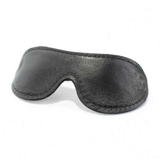 Кожаная маска на глаза - БДСМ Арсенал - купить с доставкой в Челябинске