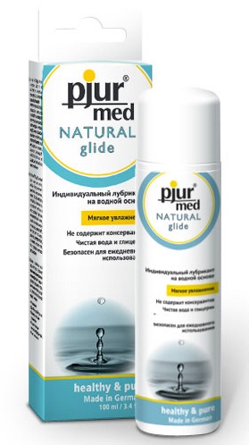 Нейтральный лубрикант на водной основе pjur MED Natural glide - 100 мл. - Pjur - купить с доставкой в Челябинске