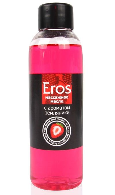 Массажное масло Eros fantasy с ароматом земляники - 75 мл. - Биоритм - купить с доставкой в Челябинске