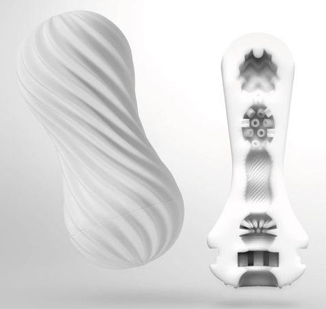 Мастурбатор FLEX Silky White с мягким рельефом - Tenga - в Челябинске купить с доставкой