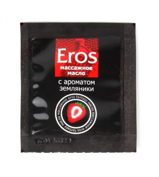 Пробник массажного масла с ароматом земляники Eros fantasy - 4 гр. - Биоритм - купить с доставкой в Челябинске