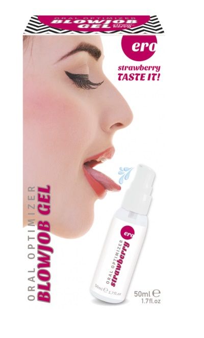 Увлажняющий гель для орального секса с ароматом клубники - 50 мл. - Ero - купить с доставкой в Челябинске