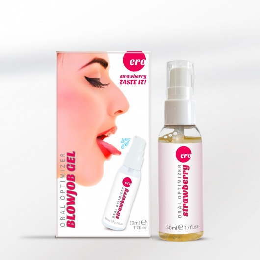 Увлажняющий гель для орального секса с ароматом клубники - 50 мл. - Ero - купить с доставкой в Челябинске