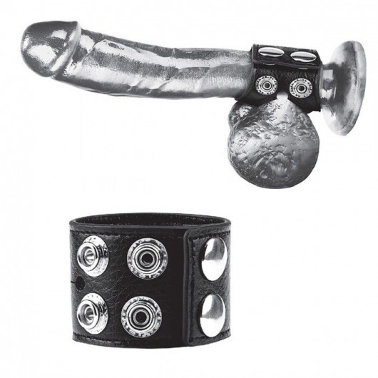 Ремень на член и мошонку 1.5  Cock Ring With Ball Strap - BlueLine - купить с доставкой в Челябинске