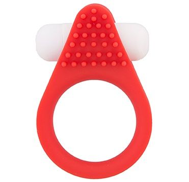 Красное эрекционное кольцо LIT-UP SILICONE STIMU RING 1 RED - Dream Toys - в Челябинске купить с доставкой