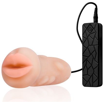 Мастурбатор-ротик с вибрацией REALSTUFF VIBRATING MASTURBATOR MOUTH - Dream Toys - в Челябинске купить с доставкой