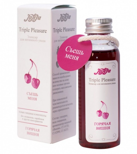 Эликсир Triple Pleasure  Горячая вишня  - 65 гр. - JULEJU - купить с доставкой в Челябинске