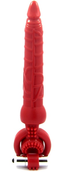 Красная вибронасадка с анальным стимулятором - ToyFa - в Челябинске купить с доставкой