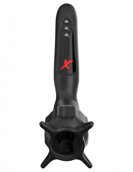 Чёрный вибростимулятор для головки члена с эффектом всасывания Vibrating Roto-Sucker - Pipedream - в Челябинске купить с доставкой