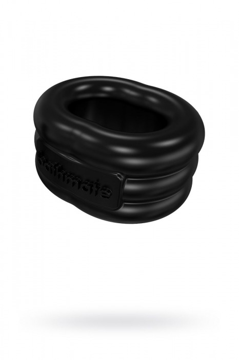 Чёрное эрекционное виброкольцо Stretch - Bathmate - в Челябинске купить с доставкой