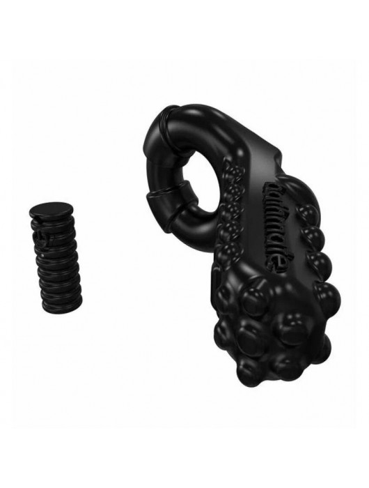 Чёрное эрекционное виброкольцо Tickle - Bathmate - в Челябинске купить с доставкой