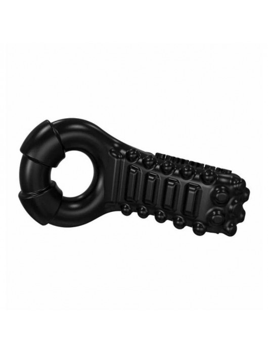 Чёрное эрекционное виброкольцо Tickle - Bathmate - в Челябинске купить с доставкой