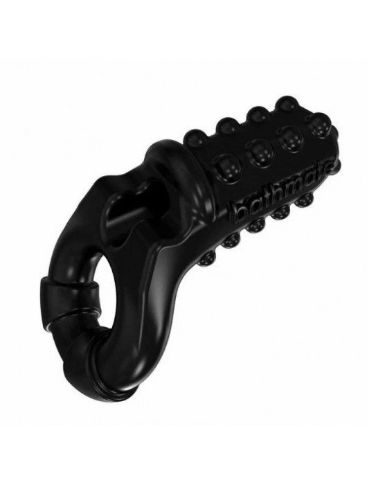 Чёрное эрекционное виброкольцо Tickle - Bathmate - в Челябинске купить с доставкой