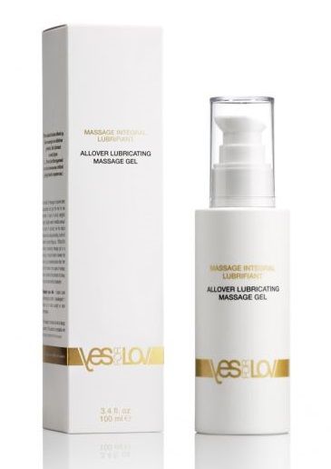 Массажный гель-смазка на силиконовой основе Allover Massage Gel - 100 мл. - YESforLOV - купить с доставкой в Челябинске