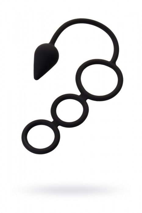 Тройное эрекционное кольцо с анальным хвостом Drop S-size - Erotist Adult Toys - в Челябинске купить с доставкой