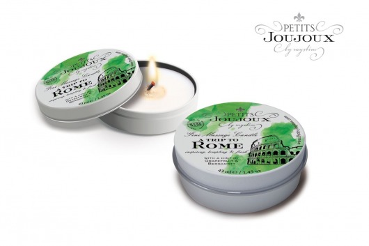 Массажная свеча Petits Joujoux Rome с ароматом грейпфрута и бергамота - 33 гр. - MyStim - купить с доставкой в Челябинске