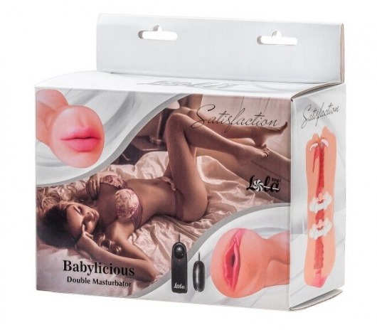 Двусторонний мастурбатор с вибропулей Satisfaction Babylicious - Lola Games - в Челябинске купить с доставкой