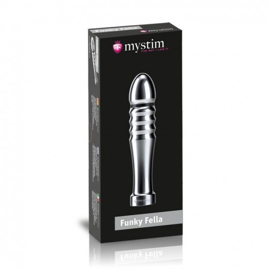 Ребристый фаллоимитатор для электростимуляции Funky Fella Rill Dildo - 13 см. - MyStim - купить с доставкой в Челябинске