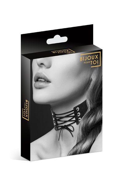 Оригинальный ошейник-чокер со шнуровкой - Bijoux Pour Toi - купить с доставкой в Челябинске