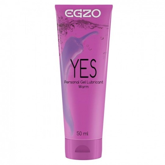 Согревающий лубрикант на водной основе Egzo Yes - 50 мл. - EGZO - купить с доставкой в Челябинске