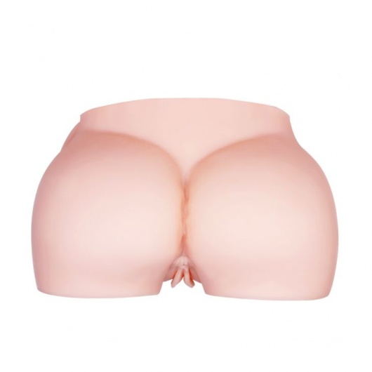 Телесный мастурбатор с двумя любовными тоннелями и вибрацией - Baile - в Челябинске купить с доставкой