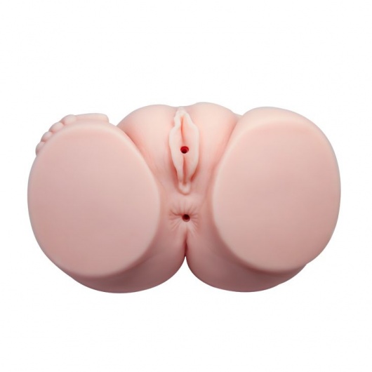 Телесный мастурбатор с двумя любовными тоннелями и вибрацией - Baile - в Челябинске купить с доставкой