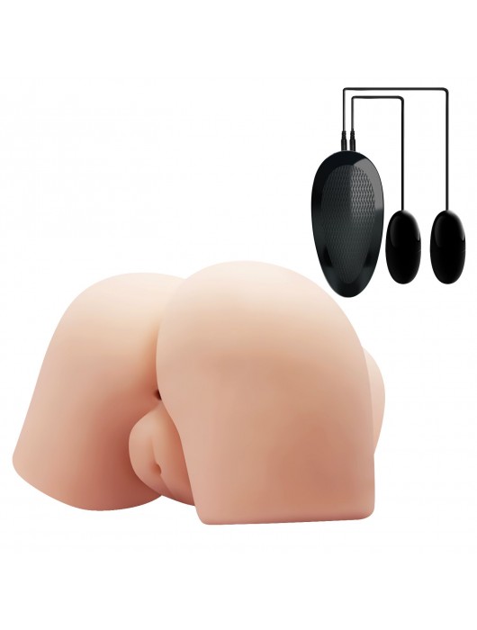 Вагина и попка с вибрацией CRAZY BULL - Baile - в Челябинске купить с доставкой